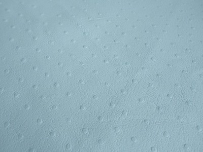 Hell babyblau Straußenoptik dünnes Leder 0,5 mm 5'' x 14'' *BL192