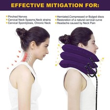 Cervical Neck Traction Device Inflatable  Adjustable Neck Stretcher Neck