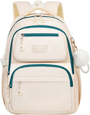 EKUIZAI Classic Girls Backpack Middle School Solid Color School Bag Casual Backp