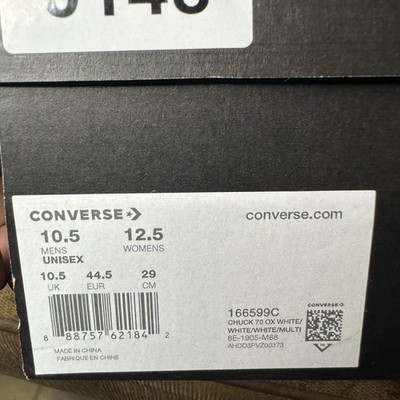 Converse Chuck 70 Ox Low x Chinatown Market UV Size 10.5 Mens