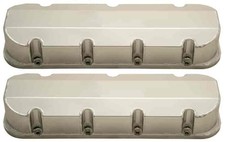 Brodix Sheet Metal Valve Covers Big Block Chevy - Natural Finish