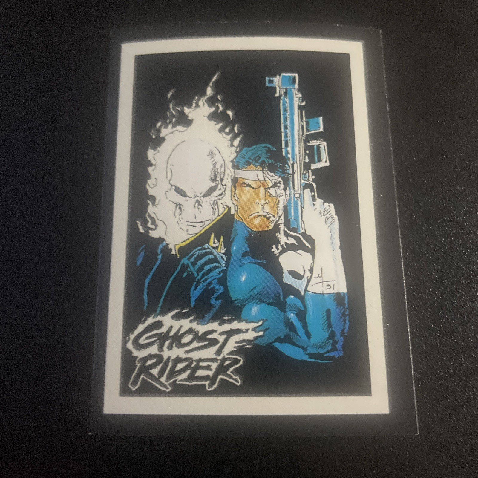 1992 Comic Images Marvel Ghost Rider II Glow in the Dark Vigilantes G2