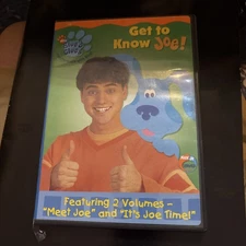 Blues Clues Get To Know Joe DVD 2002 Meet Joe Its Joe Time Scarce Nick Jr Rare