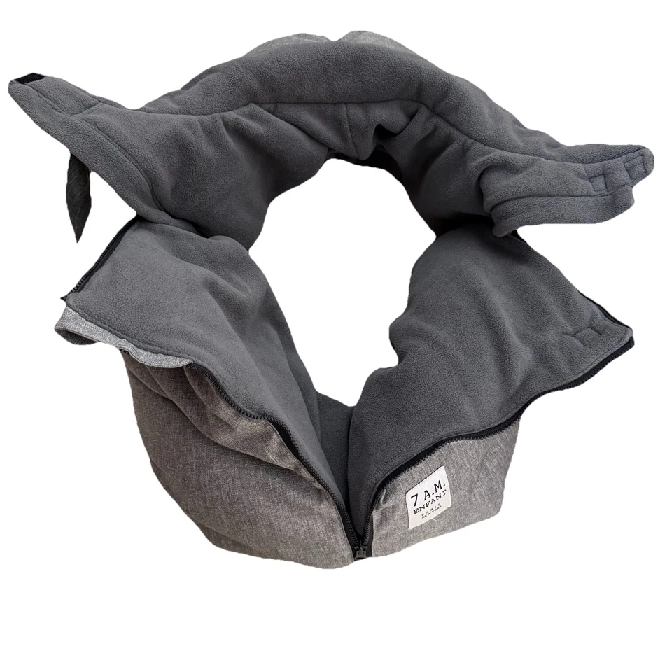 Cubierta Cocoon Asiento de Coche Infantil 7AM - Cubierta de Asiento de Coche de Invierno para Bebé Gris Foto 3 de 4