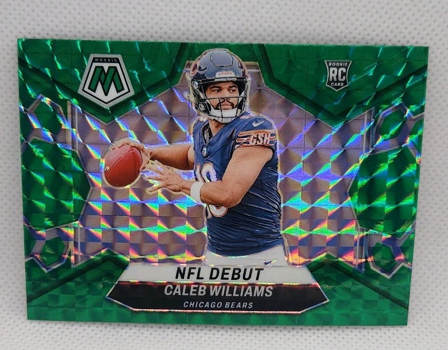 2024 Panini Mosaic - NFL Debut Caleb Williams #289 Green Mosaic Prizm (RC)