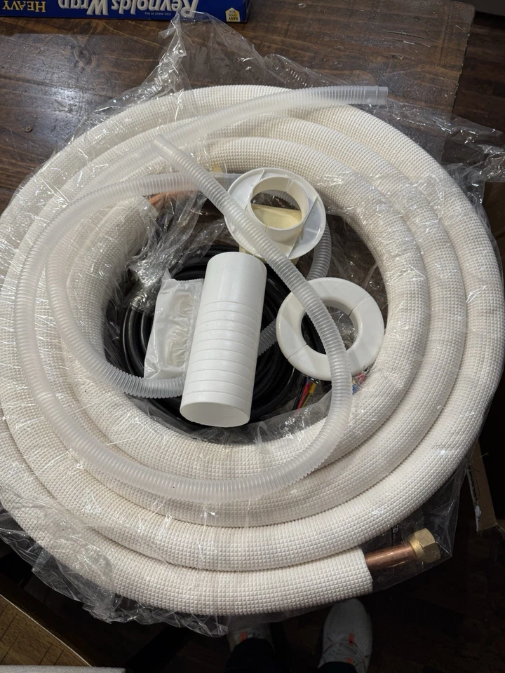 16FT Air Conditioning Cooling Connection Tube 3/8” and 5/8” Mini Split Line Set - Image 2 of 4