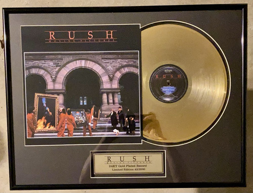 RUSH "Bewegtbilder" offiziell lizenziert 24 Kt. Versilbertes Goldalbum - #43 / 2500 - Bild 1 von 6