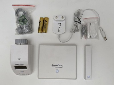 SilverCrest Smart Home Starter Set Homematic IP Access Point Thermostat Sensor