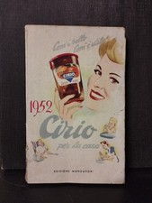 Cirio per la Casa 1952 Diary Recipe Book Mondadori Kitchen Advertising Vintage