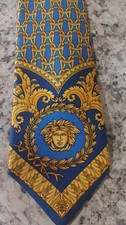 Gianni Versace Men's Silk Tie 90s Medusa
