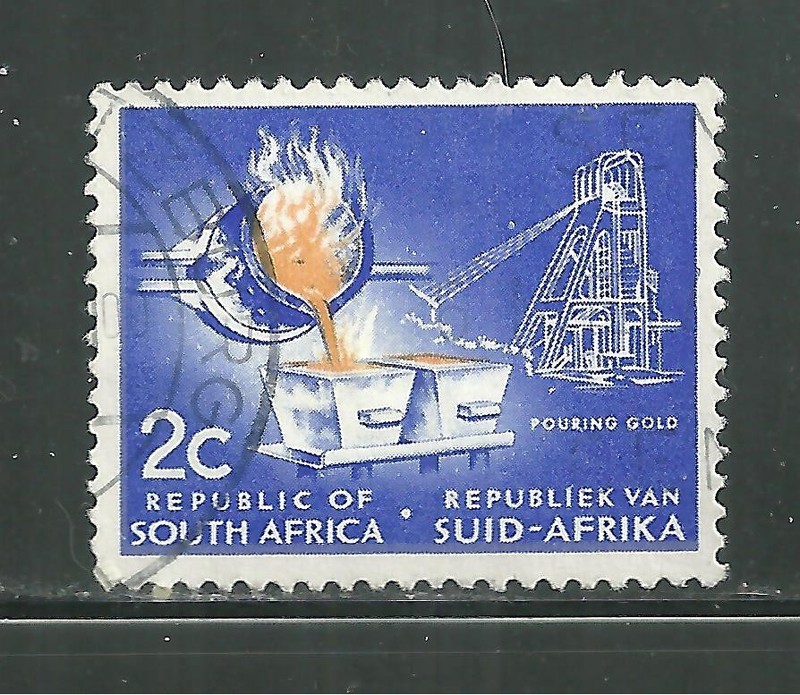 SOUTH AFRICA 257 USED POURING GOLD #1