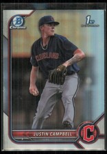 2022 Bowman Draft Chrome Refractor 1st Justin Campbell Raw #BDC-113