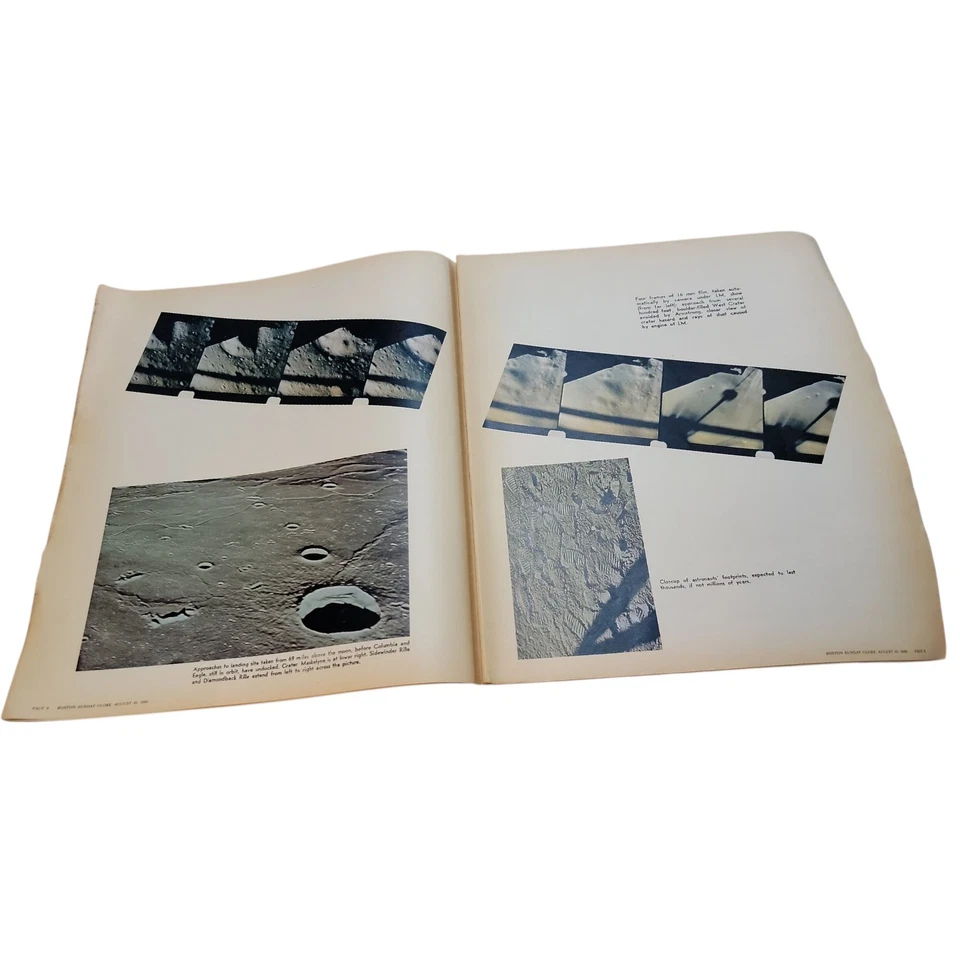 Man on the Moon Souvenier Issue Boston Sunday Globe ~ August 1969 Ephemera - Image 4 of 4