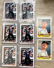 Topps 2025 Topps Series 1/Heritage Jace Jung RC Rookie Detroit Tigers 8-Card Lot
