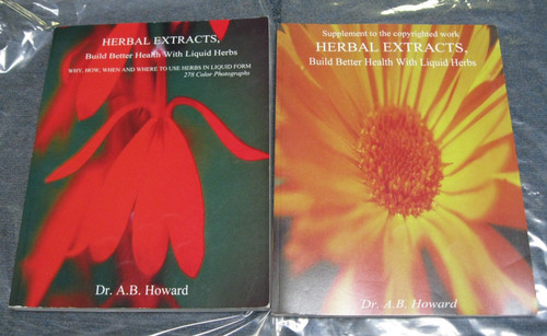 Herbal Extracts/Supplement Herbal Extracts Book Set Dr. A.B. Howard