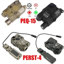 PERST-4/PEQ-15 Headlight Aiming IR / Green Laser Sight w/ Switch Reset ﻿USA