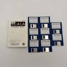 Scala Multimedia MM200 Commodore Amiga A3000P 8 Disks Manual Complete Set Tested