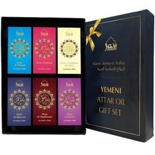 Dukhni Yemeni Attar Oil Set 6 Assorted Roll-On Perfume Oils Handmade Heritage
