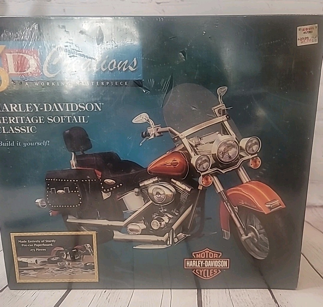 Harley Davidson Heritage Softail Classic Model Puzzle New- 3D
