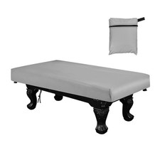 Billiard Pool Table Cover with Storage Bag,7ft  Oxford  Silver-Plated  Gray