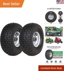 2-Pack 15 x 6.00-6 Front Tire & Wheel Assemblies - Easy Install for Lawn Mowers