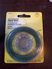 FLORAL WIRE Green Enameled 24ga x 100' safe work load: 10lb Hillman 123108