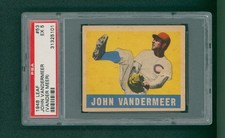 1948 Leaf Baseball Card - #53 John Vander Meer, PSA 5 EX