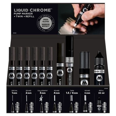 Molotow Sales Disp. LIQUID CHROME VIII