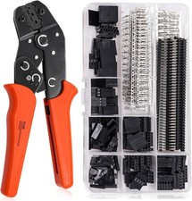 Taiss Dupont Crimping Tool Kit with 600PCS 2.54mm Dupont Connector Kit SN-28B Ra