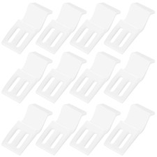 12 Pcsbath Panel Clips, Bath Panel Fixings Clips, White Acrylic Bath Board Clip,
