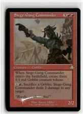 Siege-Gang Commander Retro Frame FOIL Dominaria Remastered MTG NM