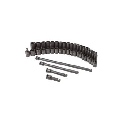 Sunex Tools 2569 43 Pc. 1/2'' Drive Metric Impact Socket Master Set