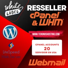 cPanel/WHM Reseller Web Hosting | 20 cPanel Accounts