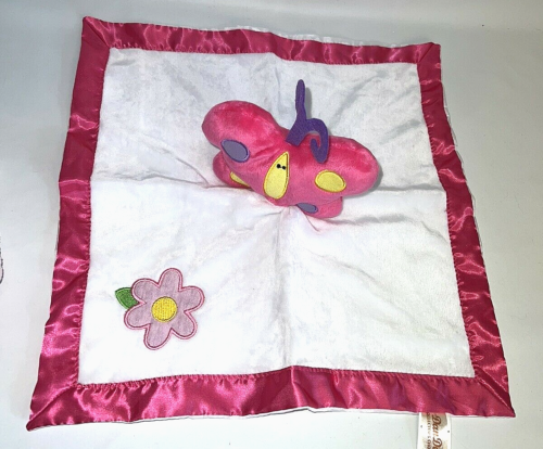 Dan Dee BUTTERFLY PINK Security Blanket Blankie Lovey Baby Plush Toy 102645 - Picture 1 of 9