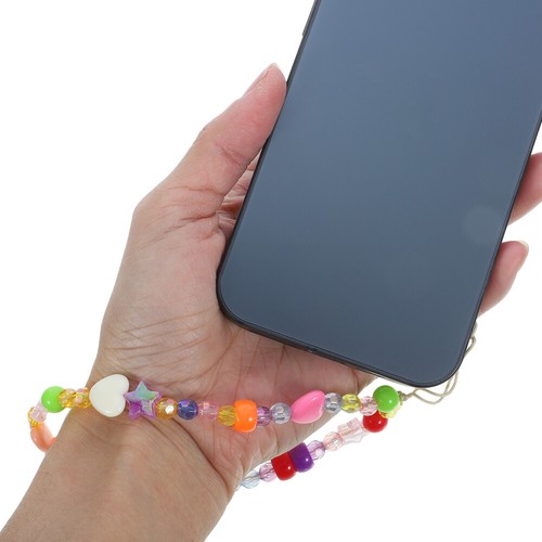 4pcs Phone Charm Phone Chain Strap Flower Decoration Beaded Phone Lanyard Strap - Photo 6/12