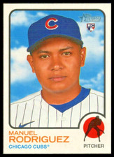 2022 TOPPS HERITAGE #291 MANUEL RODRIGUEZ ROOKIE CARD CHICAGO CUBS/RC. rookie card picture