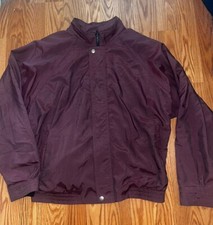 Ashworth Mens Large Jacket. Burgundy Made In USA