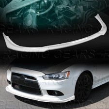 Painted White Ra-style Front Bumper Spoiler Lip Fit 09-15 Mits. Lancer Gt Gts Painted White Ra-style Front Bumper Spoiler Lip Fit 09-15 Mits. Lancer Gt Gts