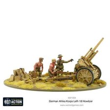 AFRIKA KORPS LEFH 18 10.5CM MEDIUM ARTILLERY - BOLT ACTION - WARLORD GAMES