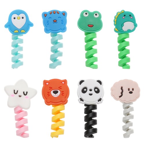 Cartoon Spiral Cable Protector Data Line Cord Protector Protective Case NEW - Zdjęcie 5 z 20