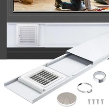 Dryer Vent Window Seal Plates for 4 Inch Dryer Hose Adjustable Dryer Vent Win...