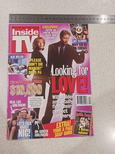 Inside Tv Feburary 1997 Magazine X Files David Duchovny Gillian Anderson - Picture 2 of 15
