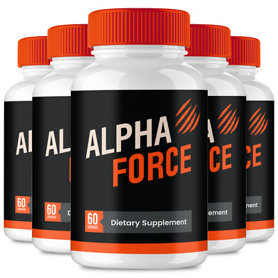 (5 Pack) Alpha Force for ed, Alpha Force for Men, AlphaForce Advanced Male Pills