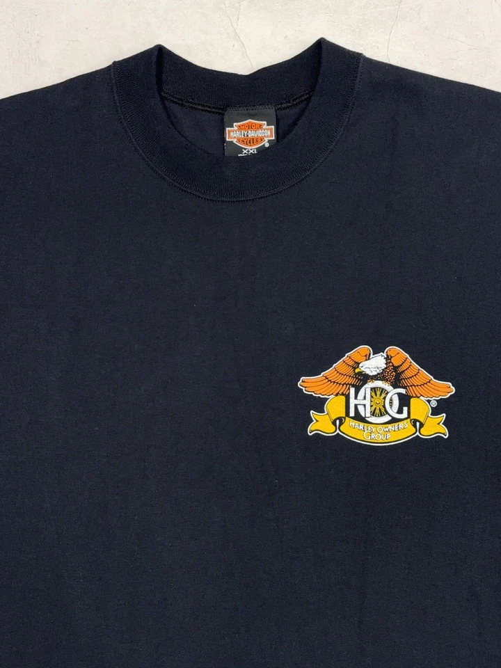 T-shirt Harley Davidson Winevalley Chapter Switzerland logo grand dos taille XXL - Photo 3/4