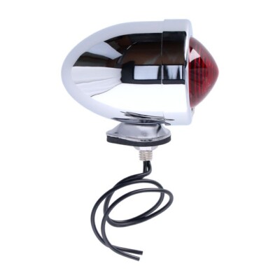 Bullet Marker Light Chrome Red Lense für Harley-Davidson