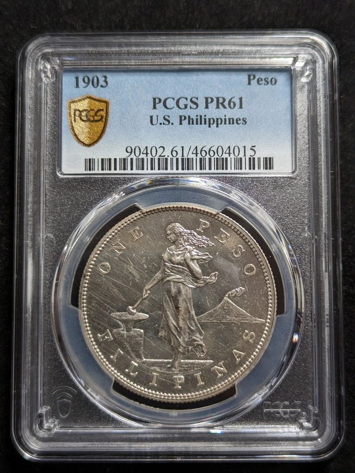 1903 Proof Peso PCGS PR61 U.S. Philippines 90402.61/46604015 - Image 4 of 4