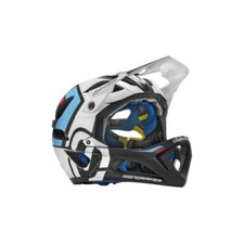 casco integrale mtb stage troy lee design racing bianco/blu Troy Lee Designs Tro