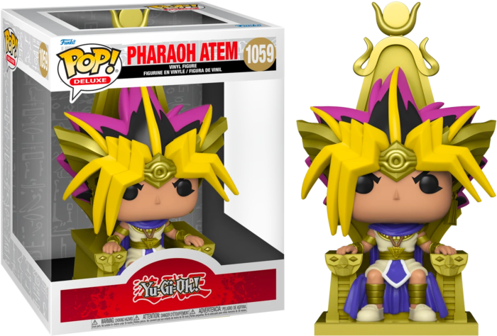 Yu-Gi-Oh! - Pharaoh Atem on Throne Metallic Deluxe Pop! Vinyl