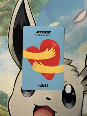 ATEEZ ジョンホ トレカ US hello82 Jongho Hug ATEEZ] Golden Hour Hello82 Distribution photocard Hug ver
