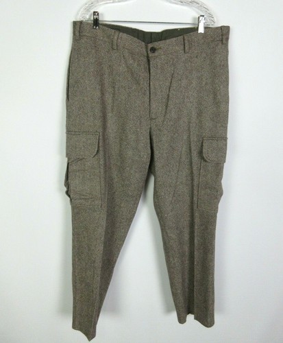 ORVIS Donegal Tweed Wool Cargo Pants Sz 
